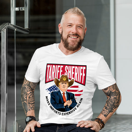 short sleeve trump tariff sheriff shirt